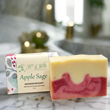 Apple Sage - All Natural Handmade Soap 5 oz - Organik Beauty