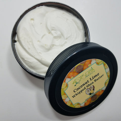 Coconut Lime Verbena Whipped Shea Body Butter - Organik Beauty