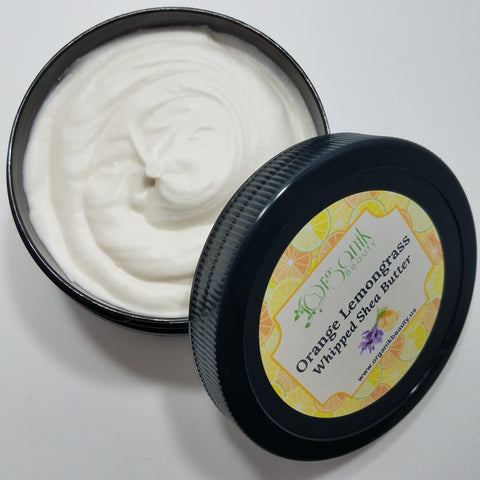 Orange and Lemongrass Whipped Shea Body Butter - Organik Beauty