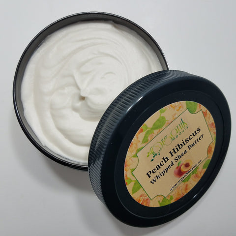 Peach Hibiscus Whipped Shea Body Butter - Organik Beauty