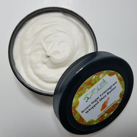 Brown Sugar and Lemongrass Whipped Shea Body Butter - Organik Beauty