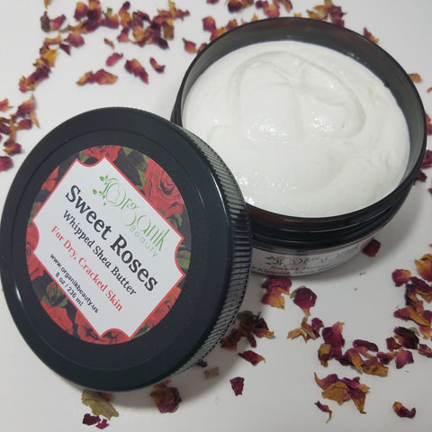 Sweet Roses Whipped Shea Body Butter - Organik Beauty