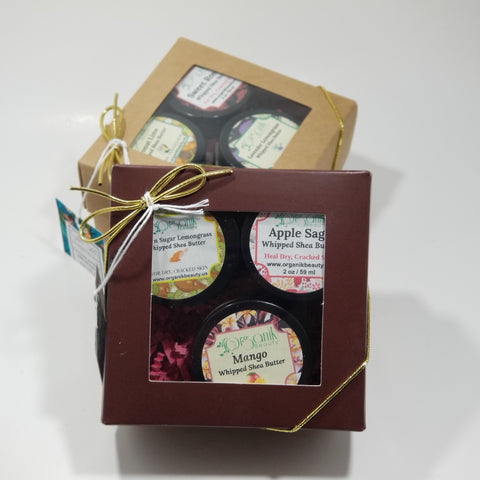 Whipped Shea Butter Trio Gift Set 6 oz - Organik Beauty