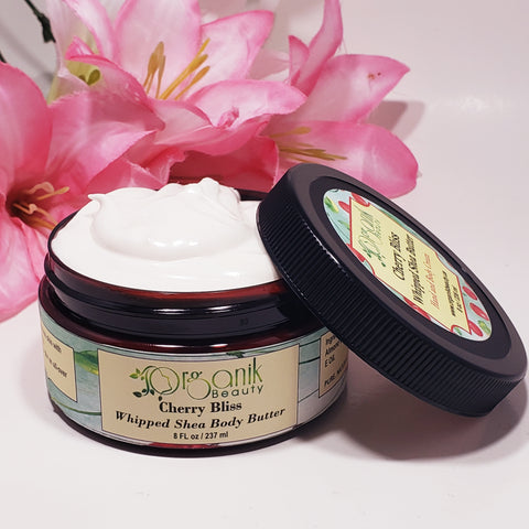 Cherry Bliss Whipped Shea Body Butter - Organik Beauty