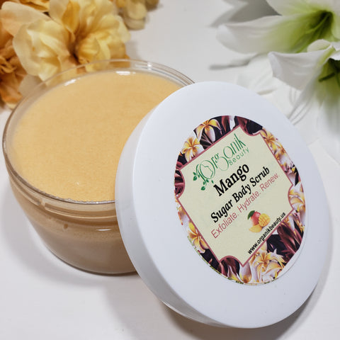Mango Whipped Sugar Body Scrub 8 oz - Organik Beauty