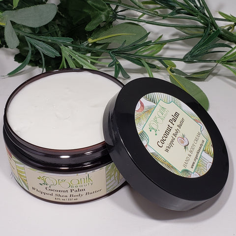 Coconut Palm Whipped Shea Body Butter - Organik Beauty