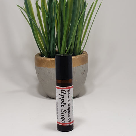 Apple Sage Botanical Fragrance Roll-On Body Oil 10 ml - Organik Beauty