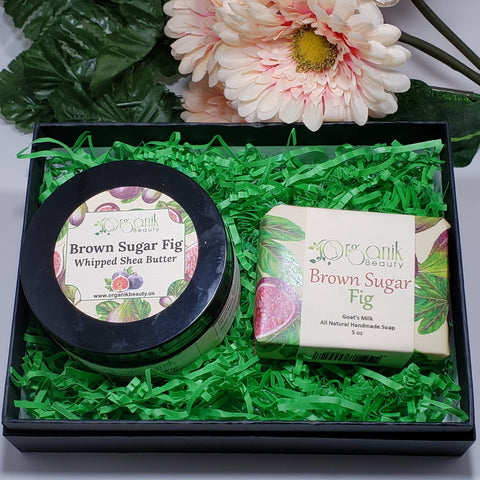 Brown Sugar and Fig Body Essentials Gift Set Small - Organik Beauty