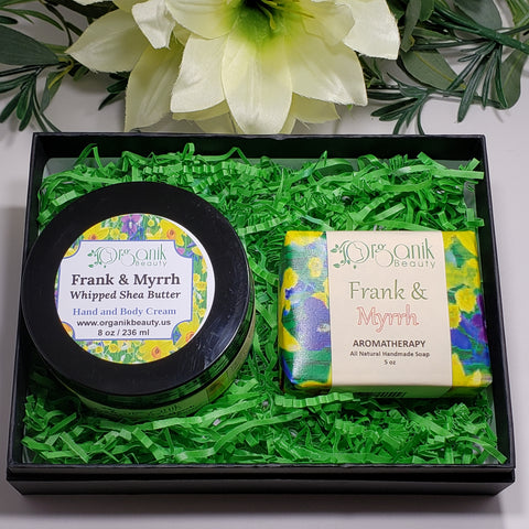 Frankincense and Myrrh Body Essentials Gift Set Small - Organik Beauty