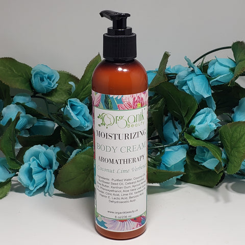 Coconut Lime Verbena Moisturizing Body Cream - Organik Beauty