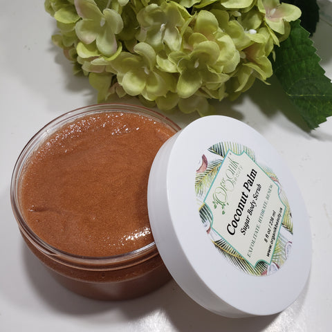 Coconut Palm Whipped Sugar Body Scrub - Organik Beauty