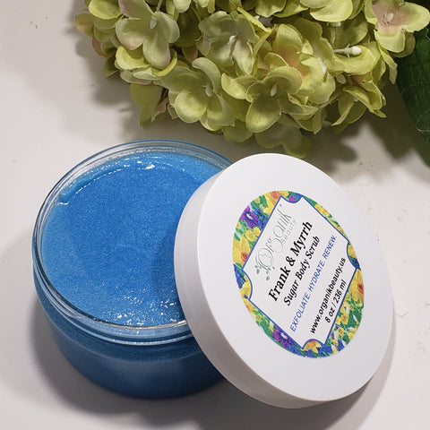 Frankincense and Myrrh Sugar Body Scrub 8 oz - Organik Beauty