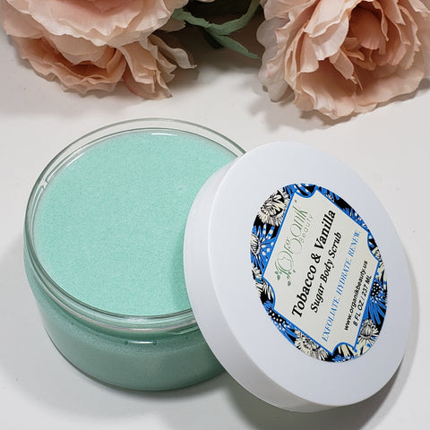 Tobacco and Vanilla Whipped Sugar Body Scrub - Organik Beauty