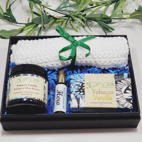 Tobacco and Vanilla Body Essentials Gift Set - Medium - Organik Beauty
