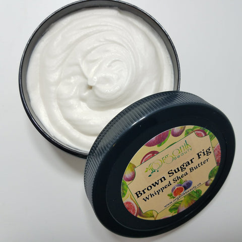 Brown Sugar and Fig Whipped Shea Body Butter - Organik Beauty