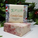 Candy Cane Essential Oil Soap 5 oz - Organik Beauty