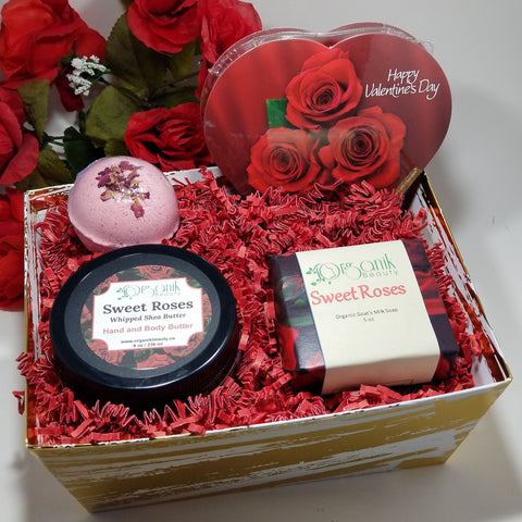 Sweet Roses Body Valentine Set - Organik Beauty