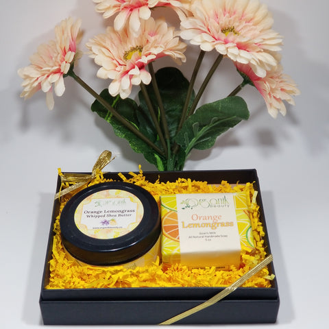 Orange and Lemongrass Body Essentials Gift Set Small - Organik Beauty