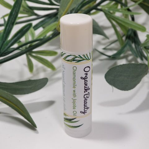 Chamomile with Jojoba Oil Lip Balm-All Natural .15 oz - Organik Beauty