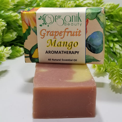 Grapefruit Mango All Natural Handmade Soap 5 oz - Organik Beauty