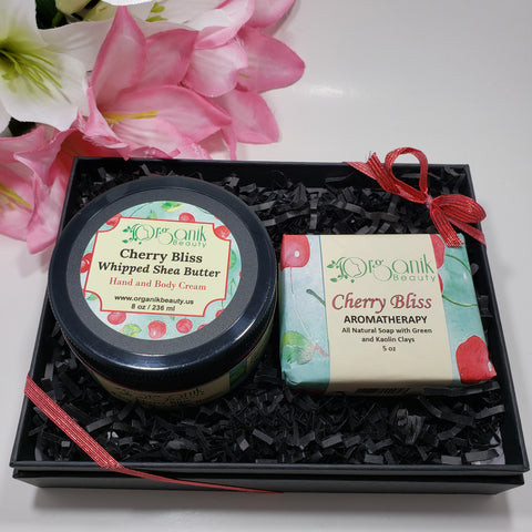 Cherry Bliss Body Essentials Gift Set Small - Organik Beauty