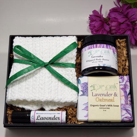 Lavender Body Essentials Gift Set - Medium - Organik Beauty