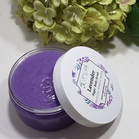 Lavender Whipped Sugar Body Scrub 8 oz - Organik Beauty