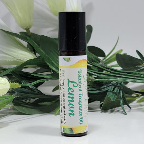 Lemon Botanical Essential Oil Roll-On Body Oil 10 ml - Organik Beauty