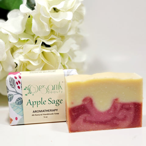 Apple Sage - All Natural Handmade Soap 5 oz - Organik Beauty