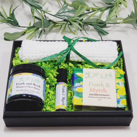 Frankincense and Myrrh Body Essentials Gift Set - Medium - Organik Beauty